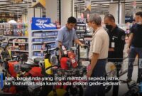 Promo Terbatas! Transmart Obral Sepeda Listrik Mulai Rp 3 Jutaan Besok